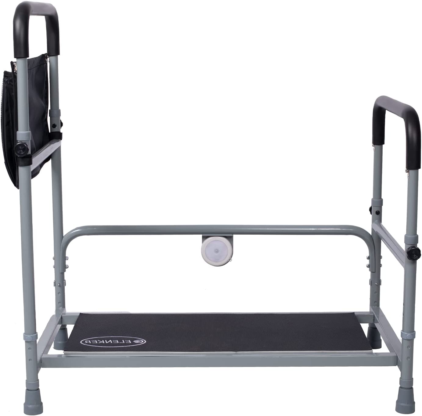 HFK-7204 Adjustable Safe Non-slip Bed Step Stool - Gray