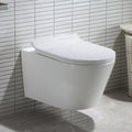 HOROW UG05R Spülrandloses Wand-WC aus Keramik mit abnehmbarem Soft