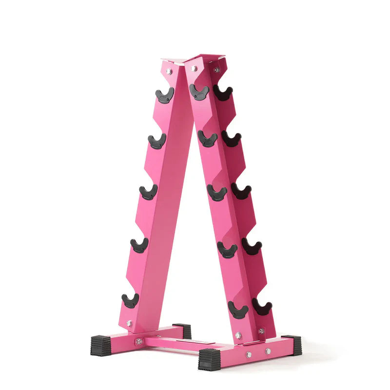 RitFit A-Frame Kurzhantelständer - 5-Paar – Pink