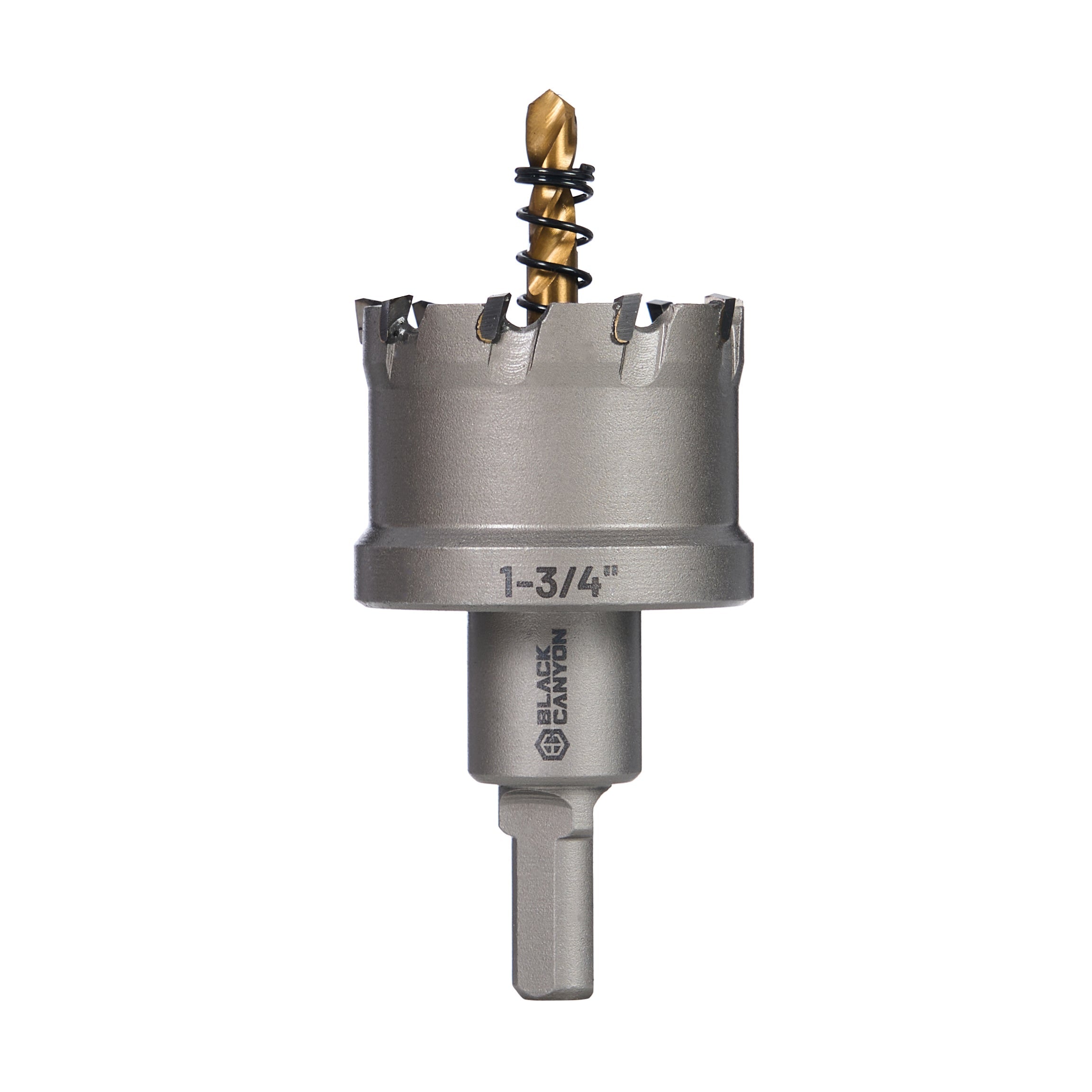 1-3/4" Carbide Hole Saw, 3-Flat Shank, 1 pc