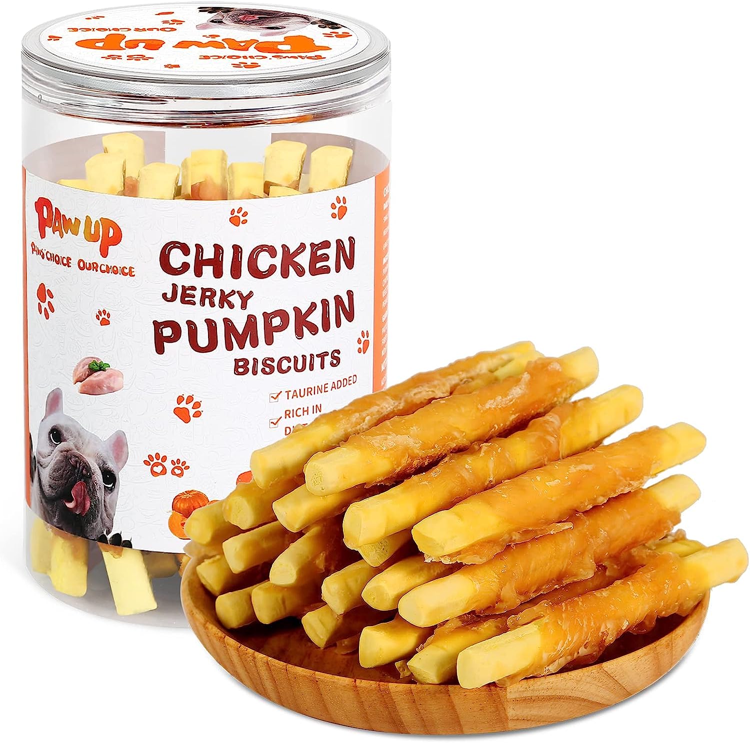 Chicken Wrapped Biscuits Pumpkin Sticks, 12.5 oz