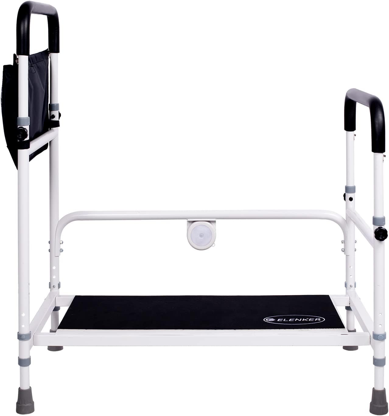 HFK-7204 Adjustable Safe Non-slip Bed Step Stool - White