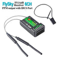 FLYSKY FS-iA6B Receiver 6CH PPM Output with iBus Port Compatible with Flysky i4 i6 i10 Transmitter