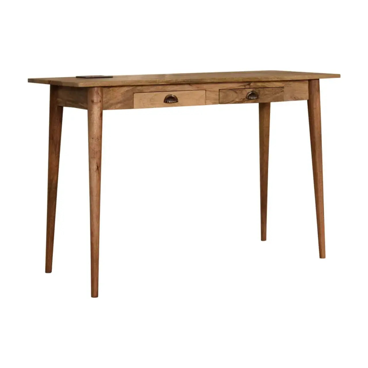 2 Drawer Cable Writing Desk – Sleek Desk with Storage and Cable Organization for Home Office
