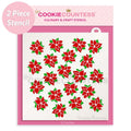 2 piece Poinsettia Stencil