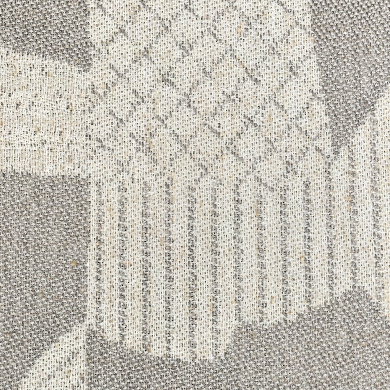 Grey Irregular Figure｜Linen curtain fabric sample｜2005-2
