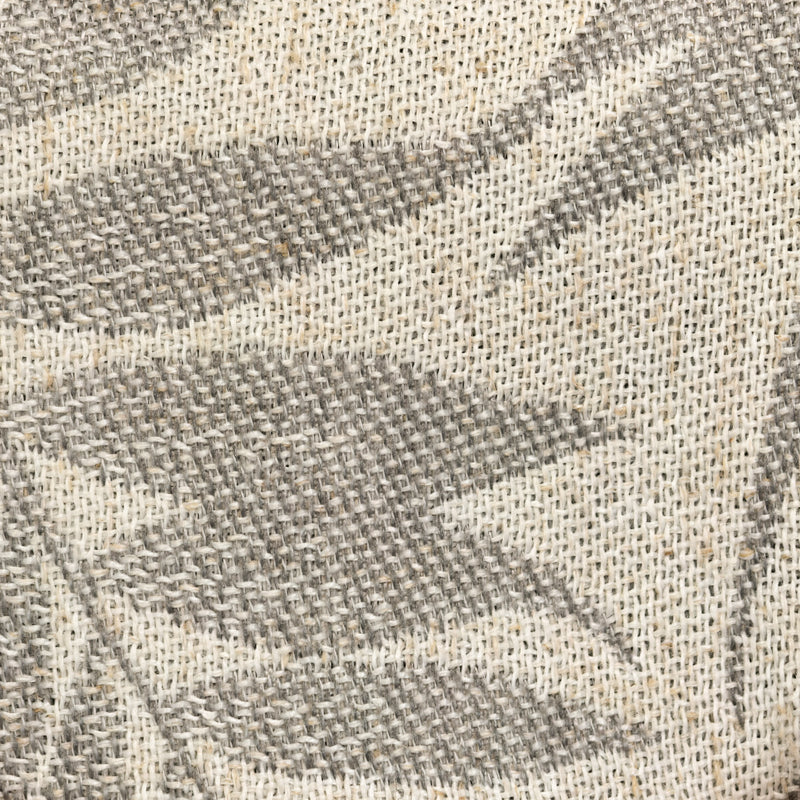 Grey Leaves｜Linen curtain fabric sample｜2006-2