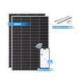 Ray Lite Solar-Erweiterungsset 200W~1200W - Geländer/Schild/Glas/Metall / 2 Module (400W)