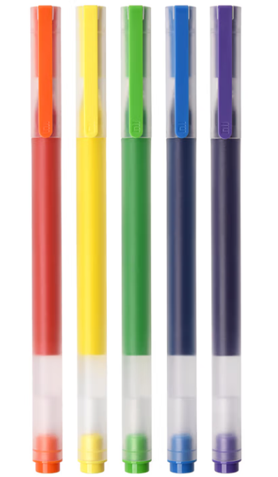 5-Color Quick-Dry Fountain Pen Bundle