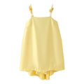 Women's Satin Strapless Dress - 3D Floral Detail - M / Yellow