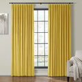 Velmor Velvet Drapes Pleated - Yellow MJ11-22