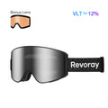 Passion M1 Ski Goggles with Replacement Lens - Platinum Lens + Black Strap