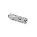 Nedis Stereo Audio Adapter | 3.5 mm Female | 3.5 mm Female | Nickel Plated | Straight | Metal | Silver | 1 pcs | Box