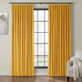 Velmor Velvet Drapes Pleated - Orange MJ11-24