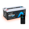 Vatrer 24V 200Ah Self-heating Bluetooth Lithium Battery 200A BMS - 1 PACK