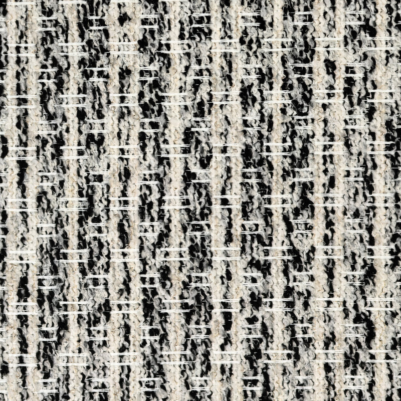 Classic Black and White｜Linen curtain fabric sample｜252-378-4