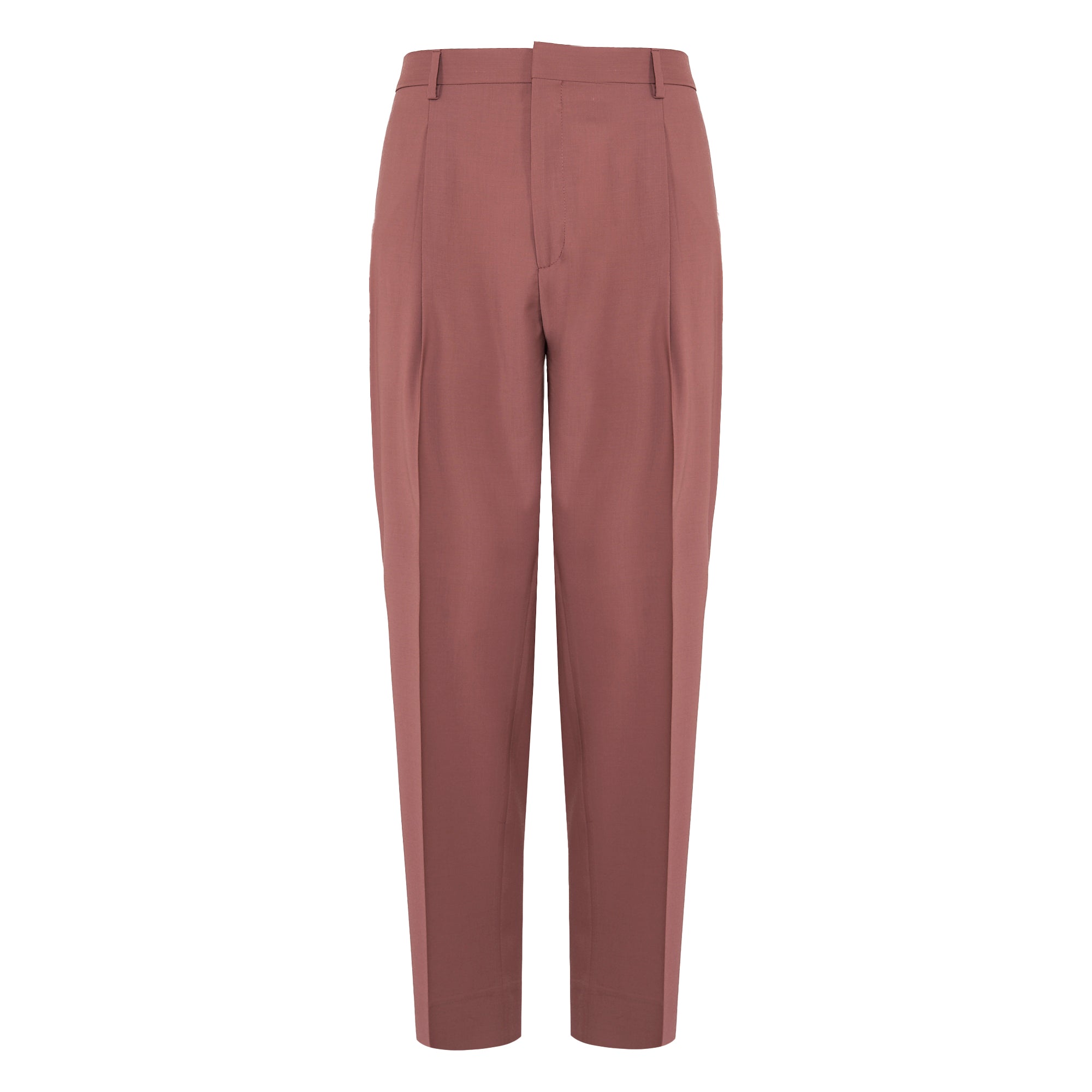 Pantalone Vincent rosa in fresco di lana - 46