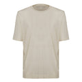 T-shirt Sofia beige in lino e cotone - 2XL
