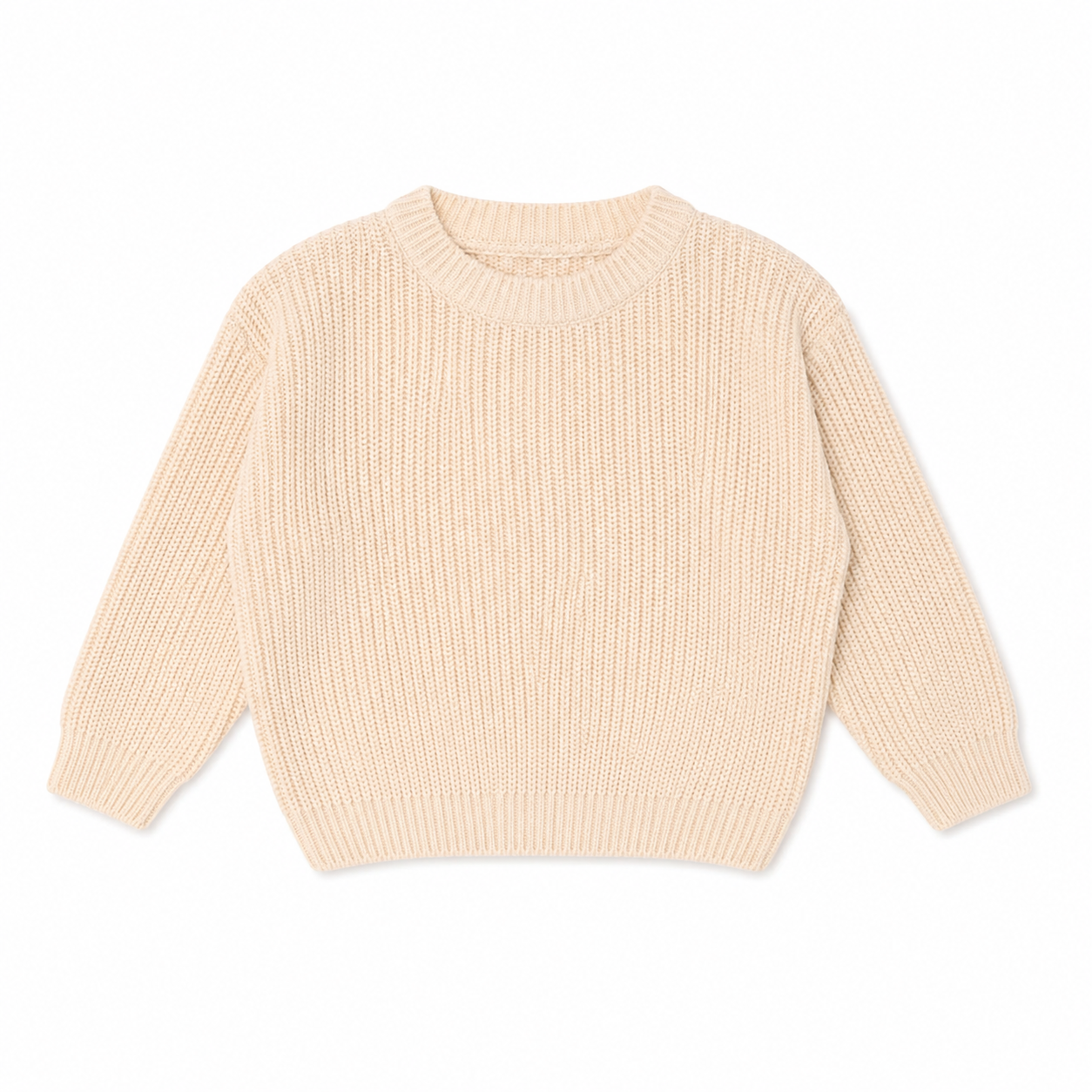 MamaRaya Personalized Baby Knit Sweater - 12-18m / Cream
