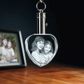 2D Memory Crystal™ - Keychain - Heart - Medium