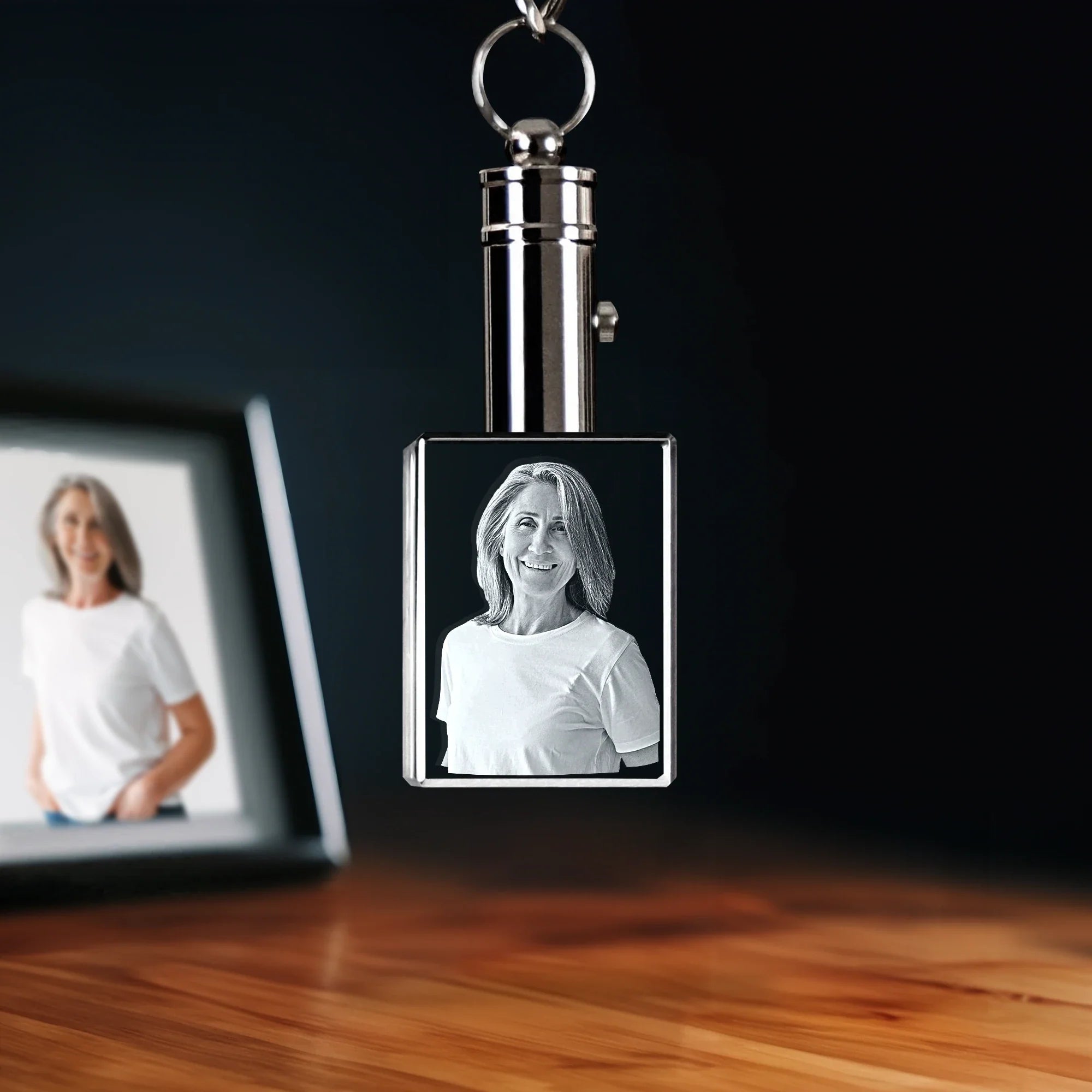 2D Memory Crystal™ - Keychain - Rectangle - Small