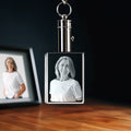 2D Memory Crystal™ - Keychain - Rectangle - Medium