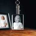 2D Memory Crystal™ - Keychain - Rectangle - Large