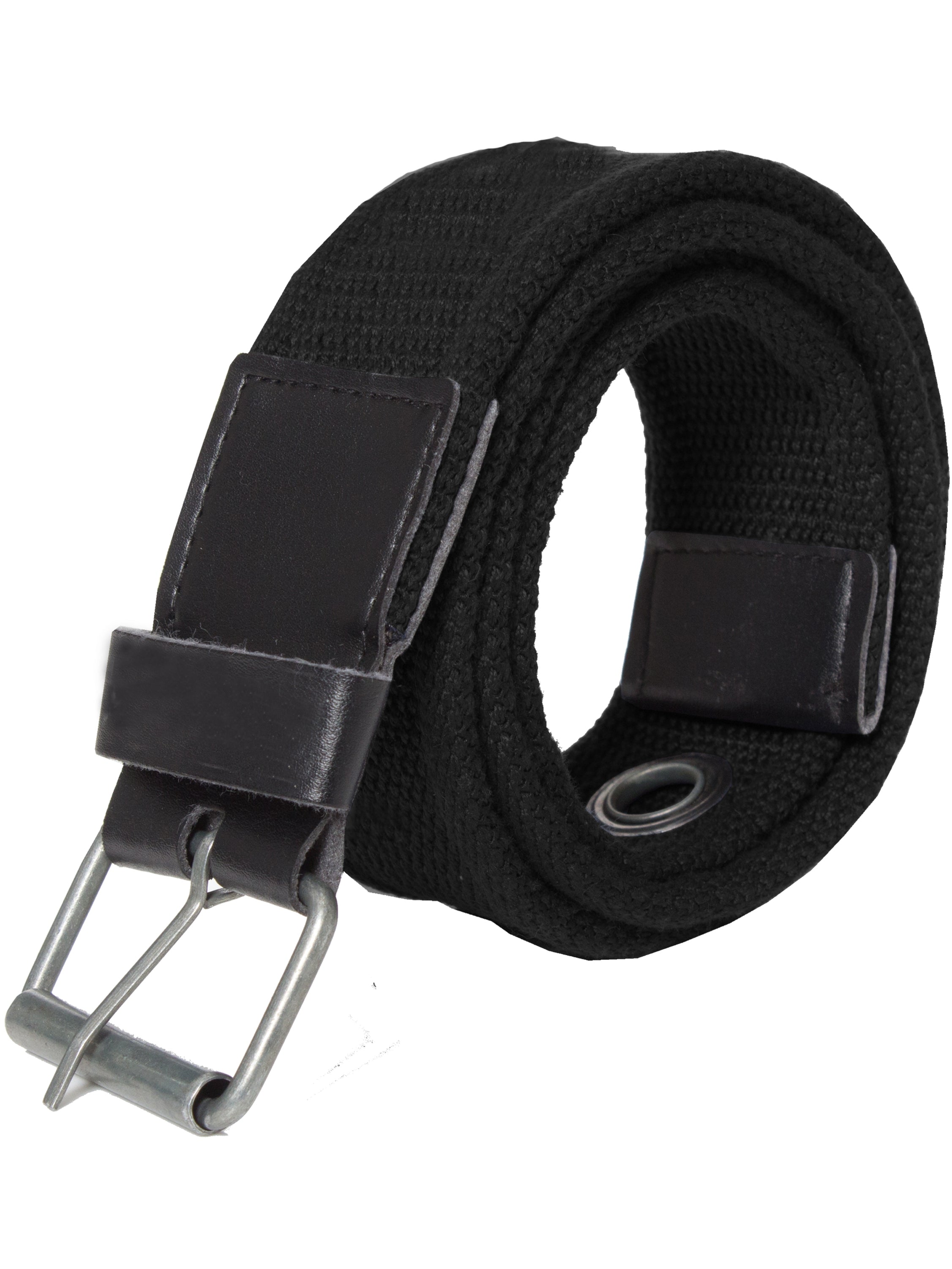 Kruze | Mens Canvas Belt - Black / S