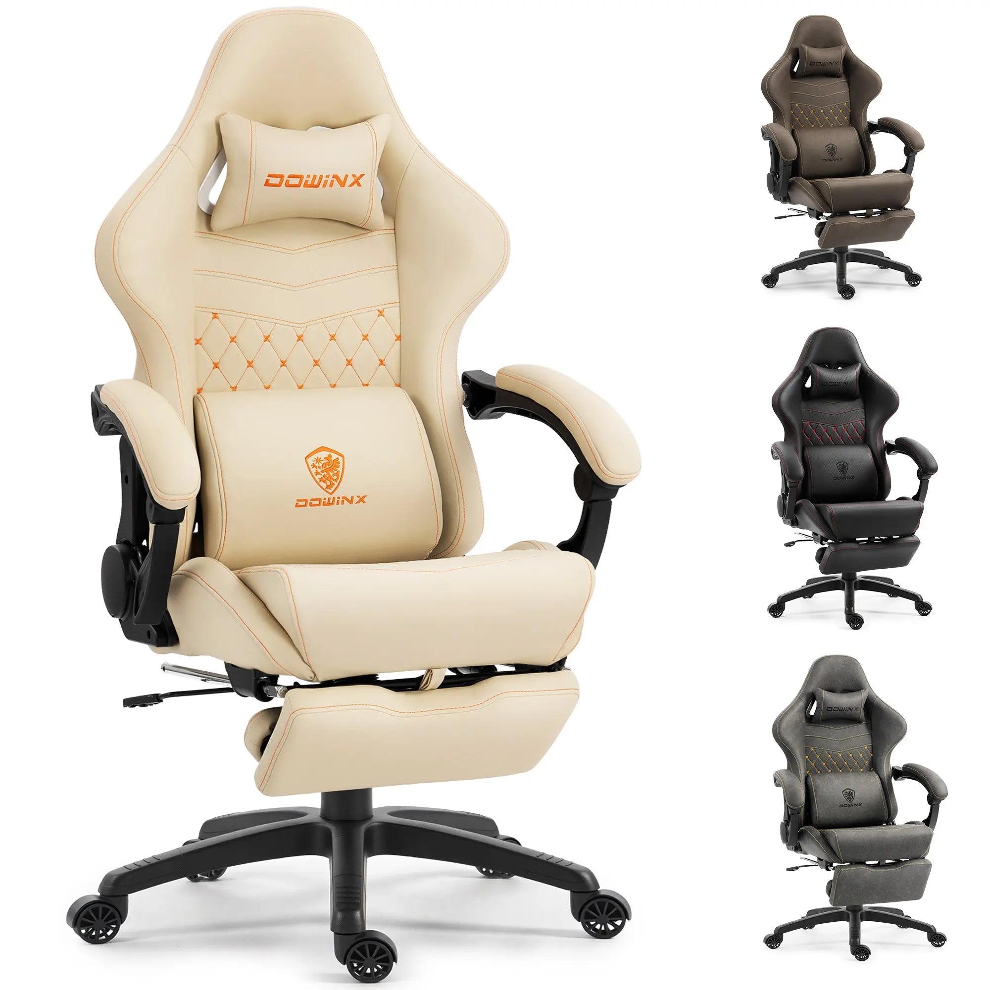 Dowinx Chair LS-66D89C with Extended Footrest Beige