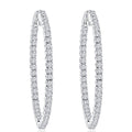 Hoop Earrings - 2.00 Carat Lab-Grown Diamond Sparkle - 1ct
