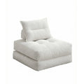 Compact Sofa Bed - Beige / Corduroy