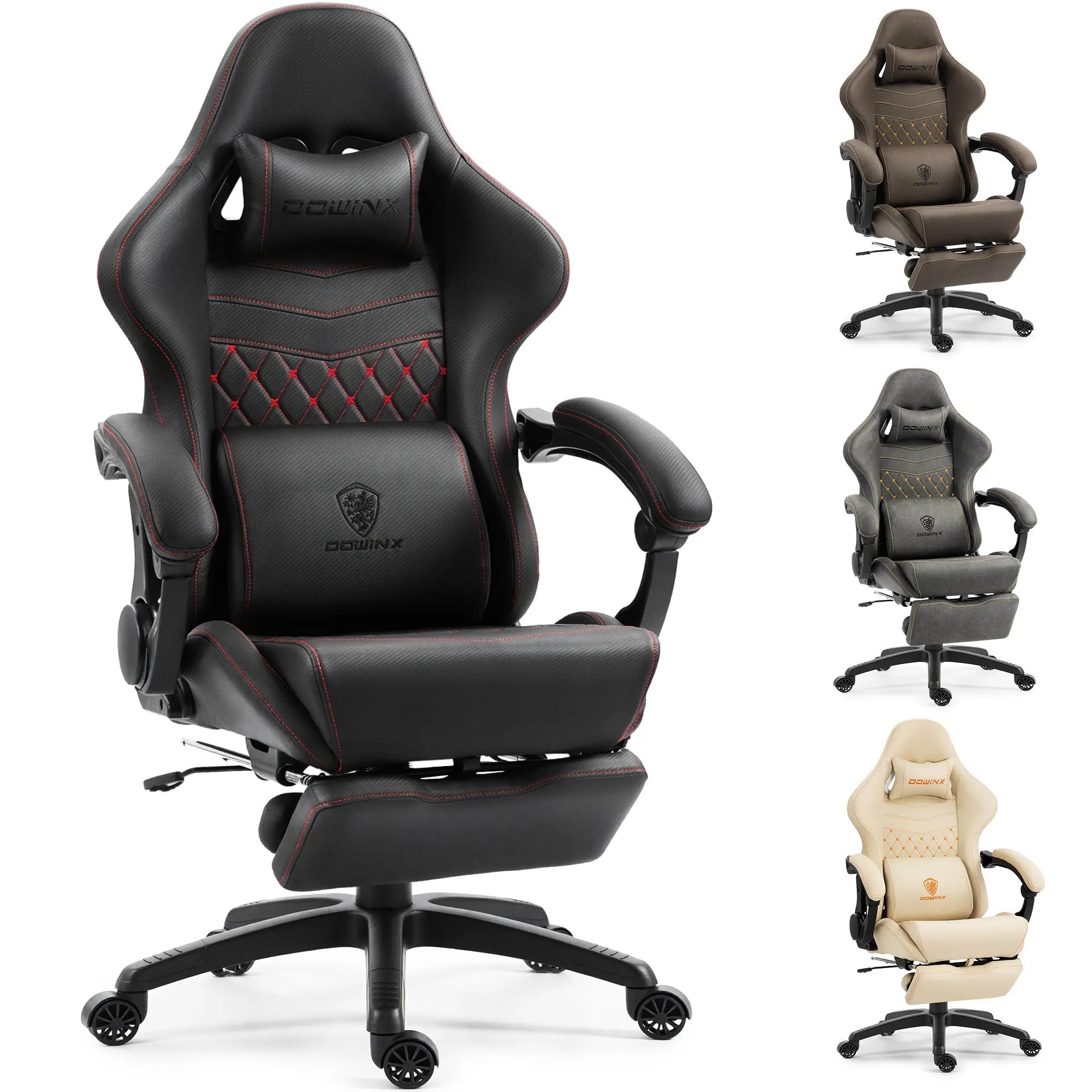 Dowinx Chair LS-66D89C with Extended Footrest Black