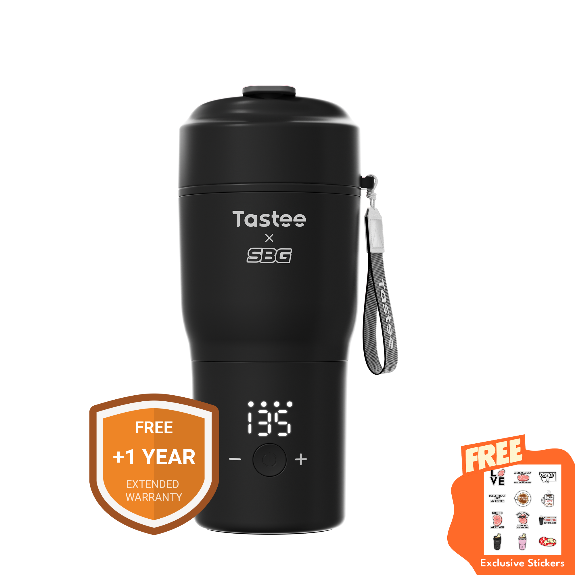 Tastee Travel Coffee Mug (Tastee x SBG) - Black