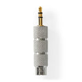 Nedis Stereo Audio Adapter | 3.5 mm Male | 6.35 mm Female | Gold Plated | Straight | Metal | Gold / Metal | 1 pcs | Cover Window Box