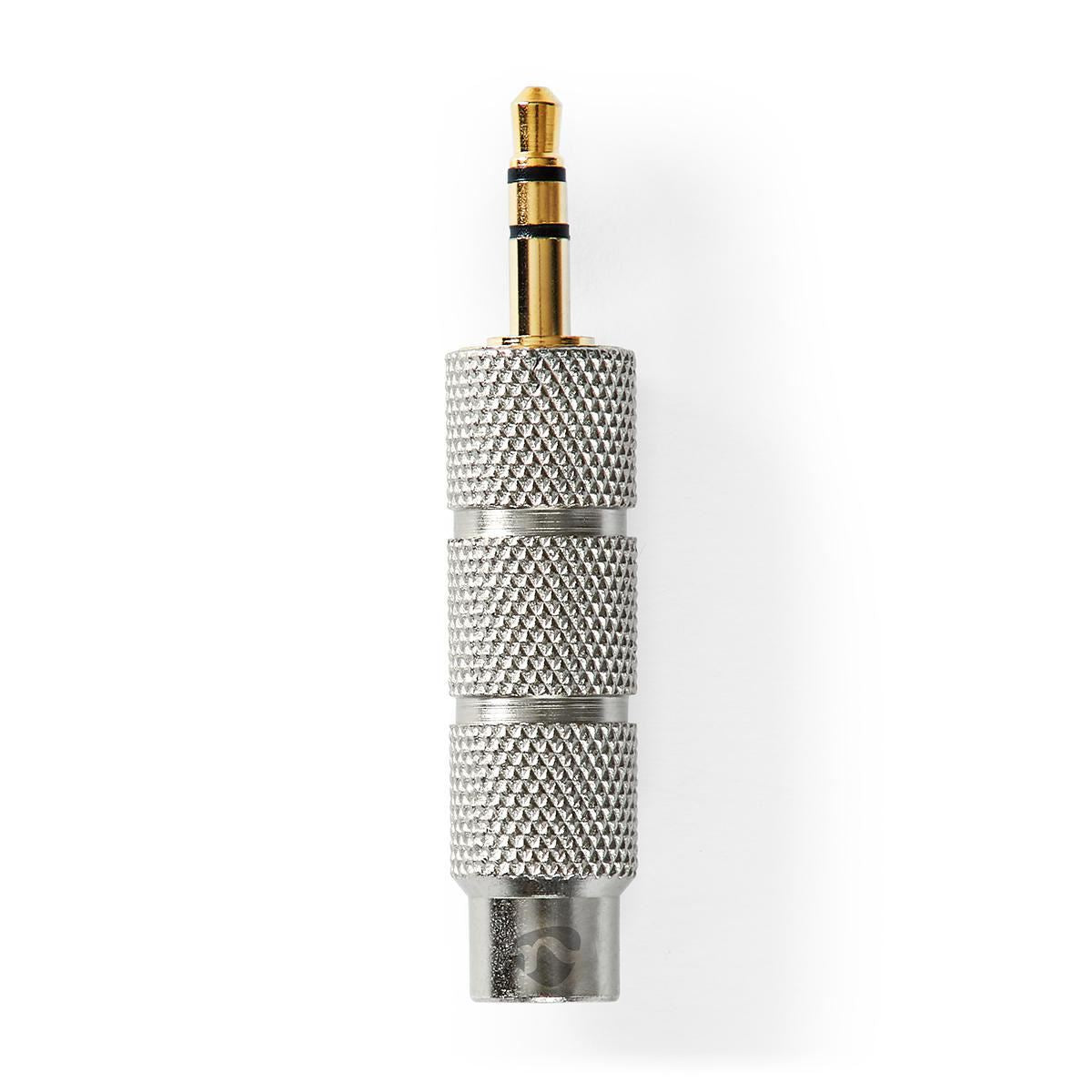 Nedis Stereo Audio Adapter | 3.5 mm Male | 6.35 mm Female | Gold Plated | Straight | Metal | Gold / Metal | 1 pcs | Cover Window Box