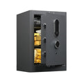 3.38 Cu Ft Security Safe Box, Biometric Fingerprint Lock, Fireproof Bag - Gray