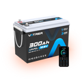 Vatrer 12V 300Ah Bluetooth Self-heating Lithium Battery 200A BMS - 4 PACK