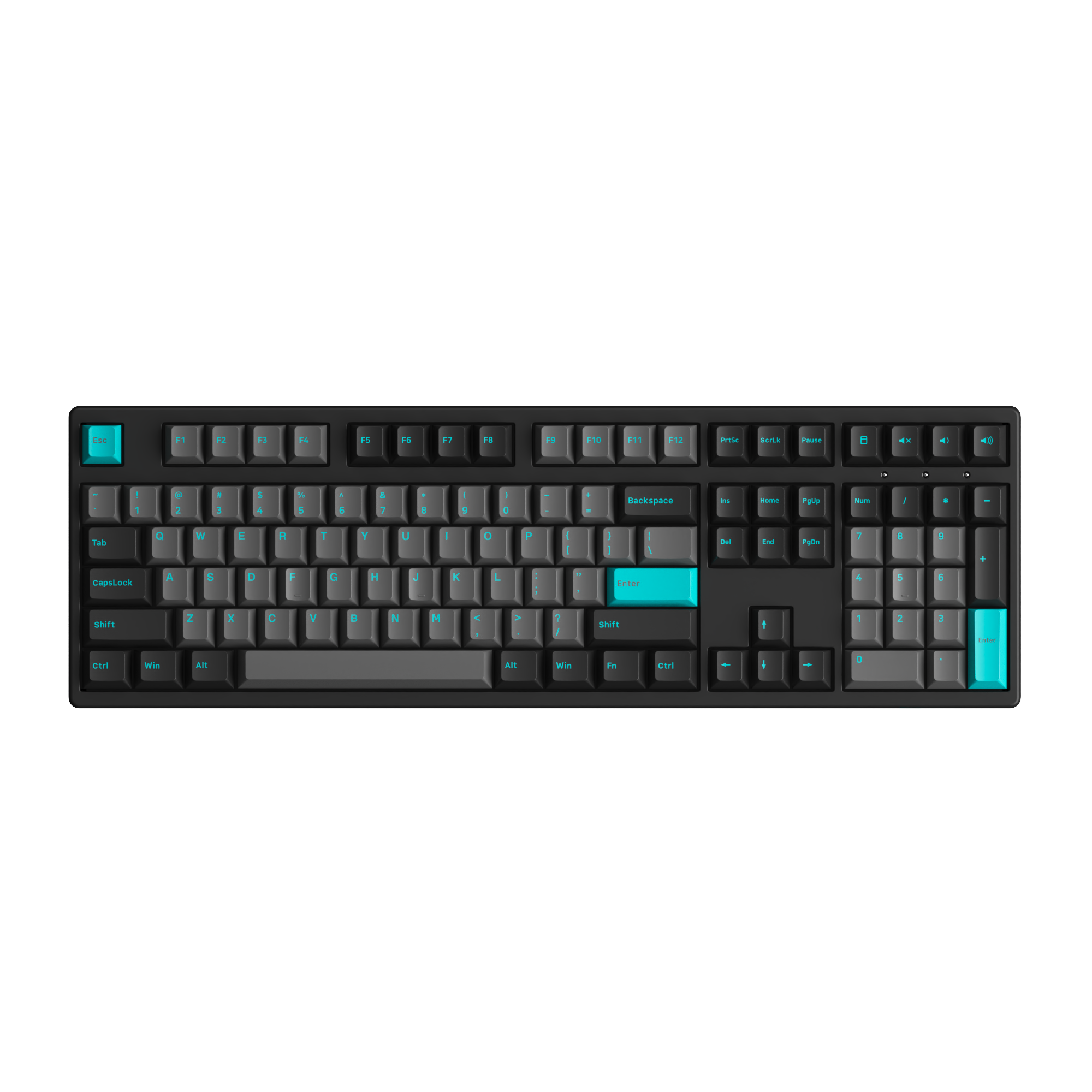 Black & Cyan 3108 Plus - Akko CS Wine White