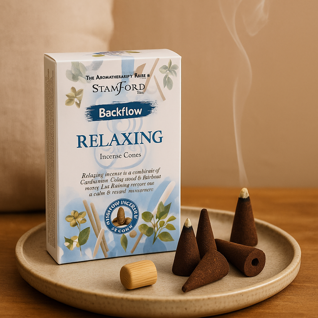 Backflow Incense Cones Relaxing 12 Pack Stamford