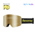 Passion M2 Ski Goggles with Replacement Lens - Gold Lens + Replacement Yellow Lens