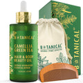 Camellia & Green Tea Hair & Body Beauty Oil | Vitamin C & Antioxidant Botanical Formula | Essential Repair - Signature Glass Bottle (4.2 fl oz)