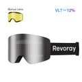 Passion M2 Ski Goggles with Replacement Lens - Platinum Lens + Replacement Yellow Lens