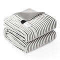 Fuzzy Calming Heated Weighted Blanket - Striped MinkyAll-Season Comfort / 15lbs 60''*80''