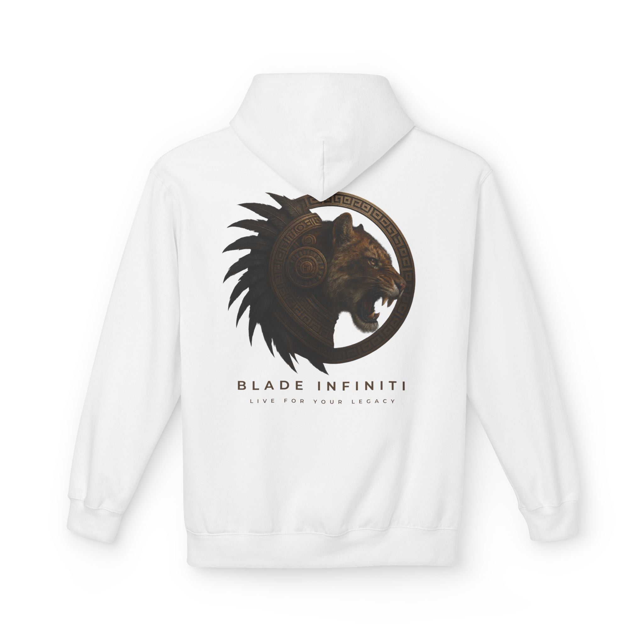 Aztec Tiger Hoodie - S / White