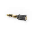 Nedis Stereo Audio Adapter | 6.35 mm Male | 3.5 mm Female | Gold Plated | Straight | ABS | Anthracite | 1 pcs | Box