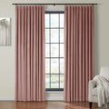 Velmor Velvet Drapes Pleated - Coral MJ11-34