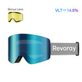 Passion M2 Ski Goggles with Replacement Lens - OKLBlue Lens + Replacement Yellow Lens