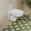 HOROW UG15R Wand-WC, spülrandlose Toilette aus Keramik, 52,5 × 36 × 36,5 cm