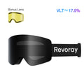Passion M2 Ski Goggles with Replacement Lens - Silver Lens + Replacement Yellow Lens