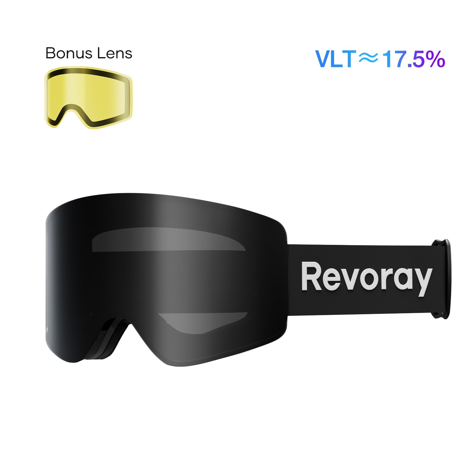 Passion M2 Ski Goggles with Replacement Lens - Silver Lens + Replacement Yellow Lens
